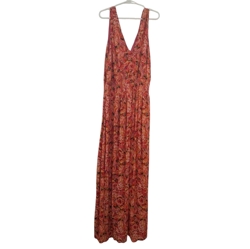 NWT DEAR JOHN ERIN NOVELTY DRESS Maxi Cottagecore Boho Paisley - Picture 4 of 10